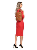 Carla Ferreri Rucsac Merit piele naturala Coniac