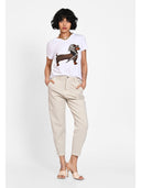 Pantaloni siluetă effortless chic Bej