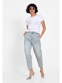 Slim mom jeans Albastru