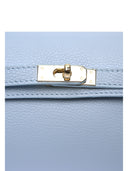 Borsa a mano Mangotti Mariana in vera pelle - Azzurro