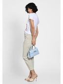 Borsa a mano Mangotti Mariana in vera pelle - Azzurro