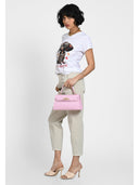 Borsa a mano Mangotti Mariana in vera pelle - Rosa