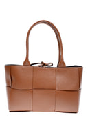 Borsa Anna Luchini Top Handle Zaira in pelle naturale COGNAC