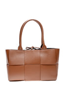 Borsa Anna Luchini Top Handle Zaira in pelle naturale COGNAC