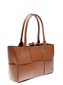 Borsa Anna Luchini Top Handle Zaira in pelle naturale COGNAC
