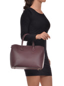 Isabella Rhea Geanta de mana  Andrusca piele naturala  Visiniu