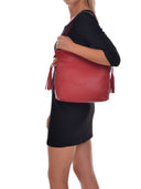 Isabella Rhea Geanta de mana  Lilia piele naturala  Rosu