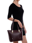 Borsa Tote Luisa Vannini Amelia pelle naturale GRENA