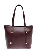 Borsa Tote Luisa Vannini Amelia pelle naturale GRENA