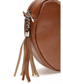 Borsa a spalla Luisa Vannini Lorelei in pelle naturale COGNAC