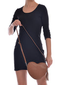 Borsa a spalla Luisa Vannini Lorelei in pelle naturale COGNAC