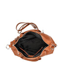 Borsa a mano Milana in vera pelle COGNAC