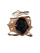 Mangotti Bags Geanta de umar Nina piele naturala -Taupe inchis