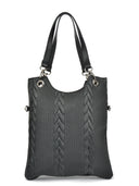 Mangotti Bags Geanta de umar  Nina piele naturala -NEGRU