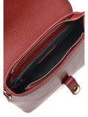 Isabella Rhea geanta de postas Daciana piele naturala  Rosu inchis