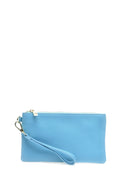 Pochette Elsa in vera pelle Azzurro