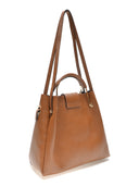 Borsa a tracolla Elody in pelle naturale Cognac
