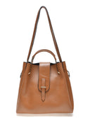 Borsa a tracolla Elody in pelle naturale Cognac