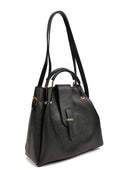 Borsa a tracolla Elody in vera pelle nera