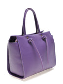 Borsa a mano Regina in pelle naturale Viola