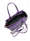 Borsa a mano Regina in pelle naturale Viola