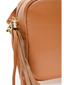 Borsa a tracolla Luciana in pelle naturale Cognac