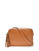 Borsa a tracolla Luciana in pelle naturale Cognac