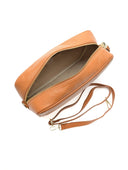 Borsa a tracolla Luciana in pelle naturale Cognac