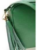 Borsa a tracolla Luciana in pelle naturale Verde