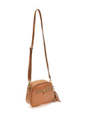 Borsa a tracolla Saga in pelle naturale Cognac