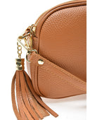 Borsa a tracolla Saga in pelle naturale Cognac