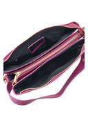 Borsa a tracolla Fabiola in pelle naturale Prugna