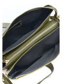 Borsa a tracolla Fabiola in vera pelle VERDE MILITARE