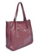 Anna Luchini geanta de umar Giorgia piele naturala  Visiniu