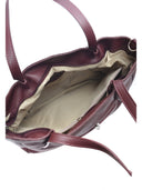 Anna Luchini geanta de umar Giorgia piele naturala  Visiniu