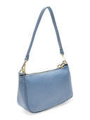 Borsa a mano Mimi in vera pelle Azzurro chiaro