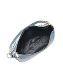 Borsa a mano Mimi in vera pelle Azzurro chiaro