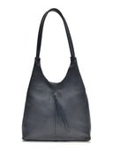 Borsa a tracolla Bernadette in vera pelle nera