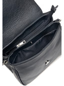 Borsa a tracolla Quinn in vera pelle nera