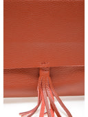 Borsa a tracolla Delfina in pelle naturale arancione