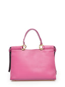 Borsa a mano Anastasia in pelle naturale Prugna