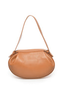 Borsa a mano Ica in pelle naturale Cognac scuro