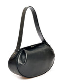 Borsa a mano Ica in vera pelle nera