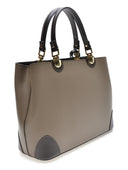 Borsa a mano Livia in pelle naturale color tortora