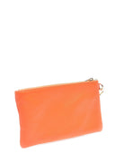 Pochette Elsa in pelle naturale arancione