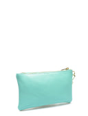 Pochette Elsa turchese in vera pelle