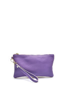 Pochette Elsa in vera pelle Viola