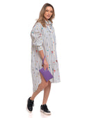 Pochette Elsa in vera pelle Viola