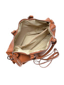 Borsa a mano Mangotti Milana, pelle naturale, Cognac