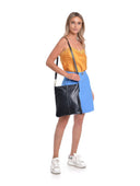 Borsa a tracolla Jacqueline in vera pelle nera